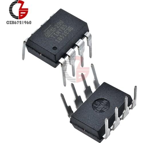 ATTINY85-20PU IC MCU 8BIT 8KB FLASH 8DIP Top