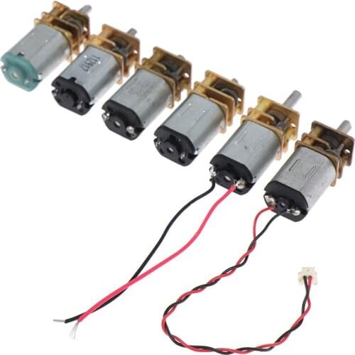 Micro N20 Gear Motor Slow Speed Metal Gearbox Reducer Electric Motor DIY Toy 40/60/28/300 RPM