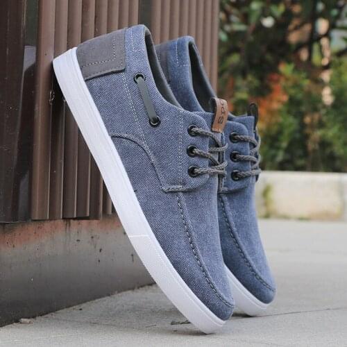 Mens shoes new canvas shoes trend breathable casual shoes fashion work shoes comfortable sports shoes outdoor driving shoes