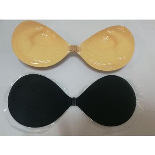 2018 New Thick Push Up Silicon Bra Backless Strapless Sticky Invisible Bra for Woman