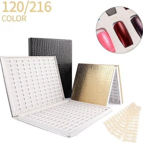 120pcs Nail Display Book Color Card Nail Gel Polish Organizer Nail Art Shelf Color Test choose for customer Salon Manicure Tools