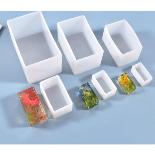Rectangular Tray Molds DIY Epoxy Silicone Resin Mold Small Rectangle moule Crystal Silicone Table Decoratio Making for jewelry