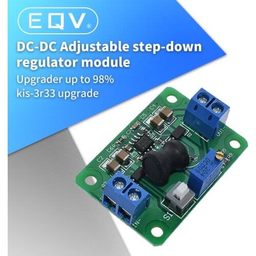 WAVGAT KIS3R33S DC-DC Adjustable Step Down Module Highest Efficiency of 95% Kis-3r33S Super LM2596 Power Supply Buck Module