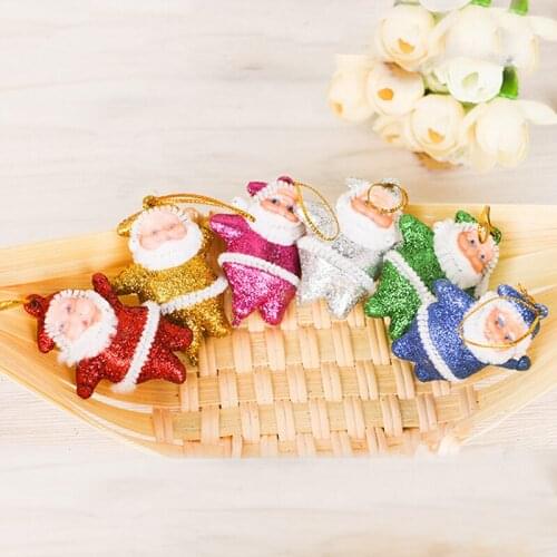 Christmas Santa Claus Pendant Merry Christmas Decorations Doll Ornaments 2022 New Year Decor Kids New Year Gift Toy