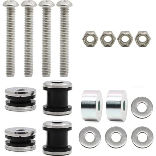 Detachable Sissy Bar Rack Docking Mounting Hardware Kit For Harley 2000-Up Softail FLSTC FXSTSB FXSTS FXSTC FXST FXSTB