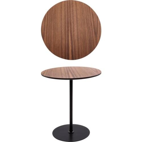 Ufo Walnut Veneer, Metal Legs Serving Stand, Side coffee table coffee tables table basse furniture living room table