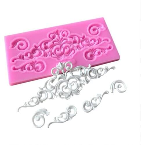For Lace Silicone Mold DIY Mould Sugar Craft Fondant Mat Cake Decorating Baking Tool