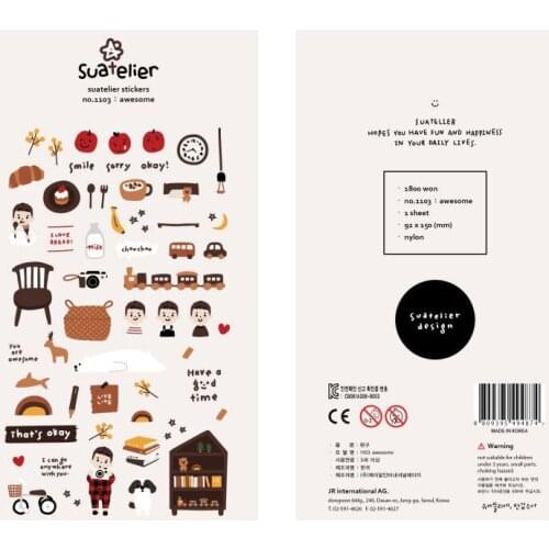 Sonia Beautiful Life Awesome Cartoon Decorative Stationery Stickers Scrapbooking DIY Diary Album Stick Label