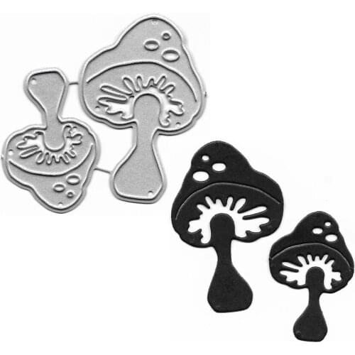Mushroom Scrapbooking Cutting Dies Metal Craft Embossing Folder Cut Stencil Template For Card Making Clear Stamps Planner Dies