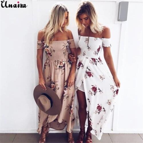 Летние платья с открытыми плечами Unaiza China At AliExpress