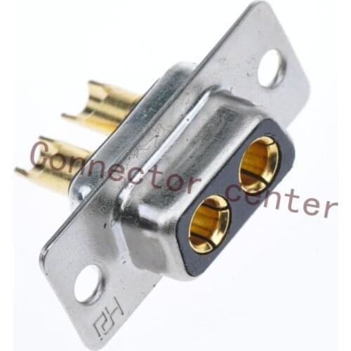 High Power DSUB DB Connector 2w2 Female Machined Pin Full Gold Flash Wire Type