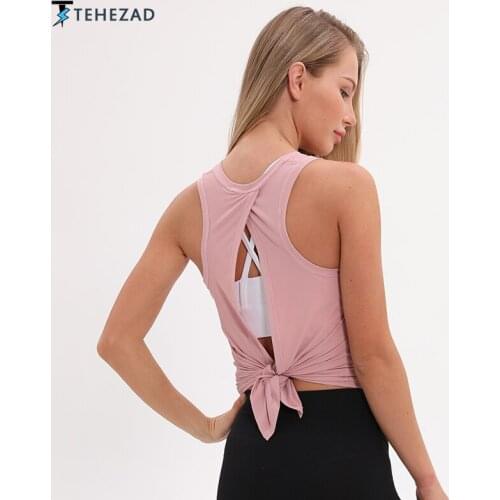 TEHEZAD 2021 Women Sport Top Girl Push Up Underwear Yoga Tops Female Plus Size Bralette Gym Fitness Sportwear Mujer Summer Vest
