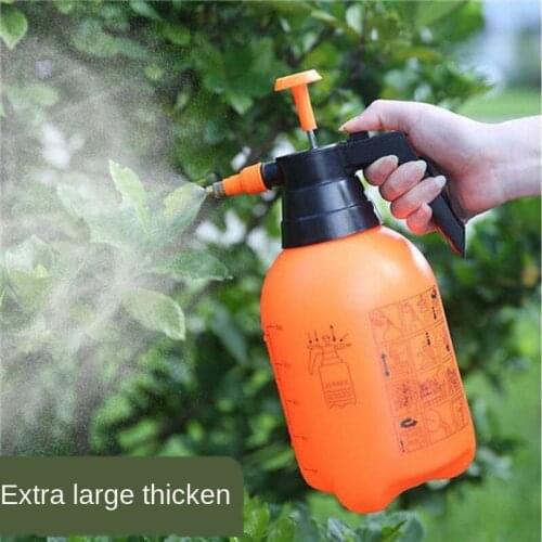 2L/3L Orange Hand Pressure Trigger Sprayer Bottle Adjustable Copper Nozzle Head Manual Air Compression Pump Spray Bottle 1 Pcs