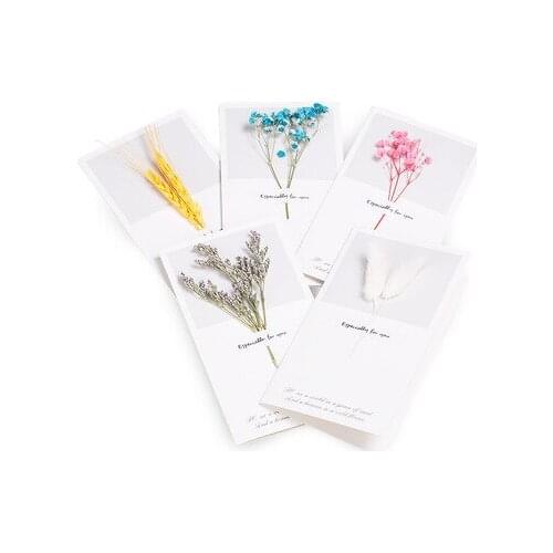 1pc Best Wishes Flower Creative Greete True Flower Invitation Card Teachers Day Birthday Festivals Party Supplies Decorations