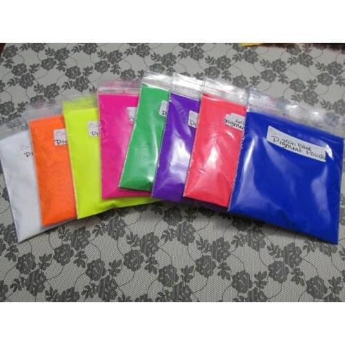 10g/Bag Neon Pigment Powder, Fluorescent Gradient Fluorescence Effect Gradient Pigments Dust. Ombre Neon Pigments Acrylic Powder