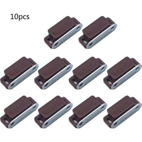 10Pcs Mini Plastic Cabinet Magnetic Catch Lock Latch Door Shutter Stopper Damper for Home Kitchen Furniture Hardware