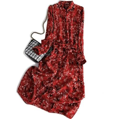 100% Genuine Silk Dresses for Women 2021 Womens Summer Dress Female Midi Dress Bohemian Style Dress Vestito Da Donna Zjt2231