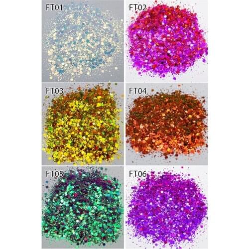 40 Colors Holographic Glitter Chameleon Rocky Road Mix 50G COLOR SHIFT Chameleon Glitter - Professional Nail Glitter