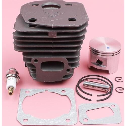 45mm Cylinder Piston Ring Muffler Gasket Kit For Jonsered CS2141 CS2145 CS2149 CS2150 CS2152 CS2153 Chainsaw w Spark Plug