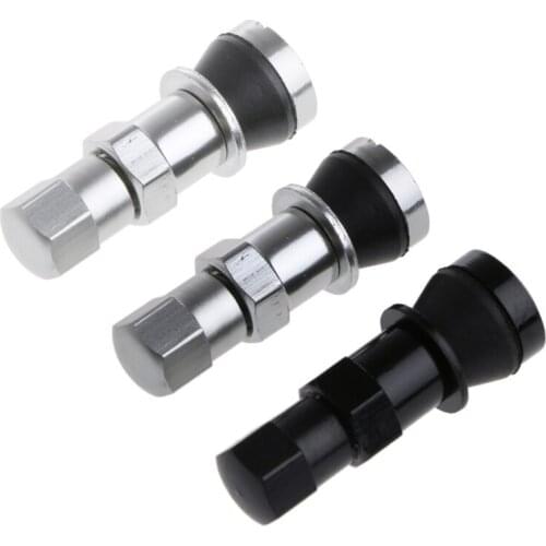 4x Aluminum Car Tubeless Wheel Tire Valve Stem Rim Bolt-in W/Dust Cap