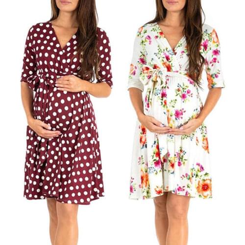 AIBODUO Maternity Dresses