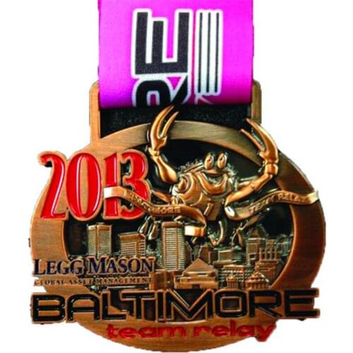 Antique red copper medals cheap custom Ancient metal medals hot sales custom made 3D metal medal