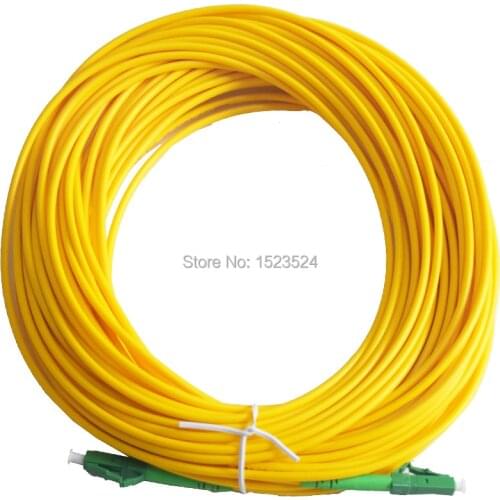 Free Shipping SM SX PVC 3mm 20 Meters LC/APC Fiber Optic Jumper Cable LC/APC-LC/APC Fiber Optic Patch Cord