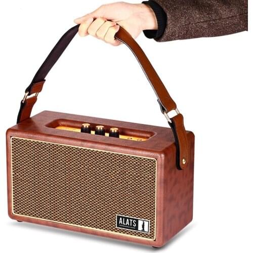 WiFi Speaker Bluetooth HiFi Stereo Retro Portable Louderspeaker Treble/Bass Adjustable Speakers Big Power Professional Subwoofer