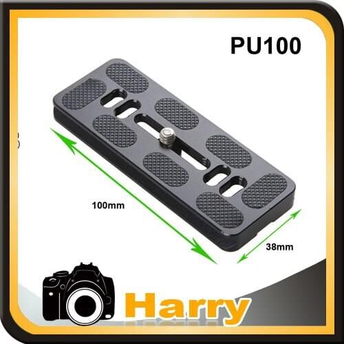 PU-100 Quick Release Plate with 1/4" Screw for Benro B0 B1 B2 J1 N1,Arca Swiss Tripod Ballhead Camera