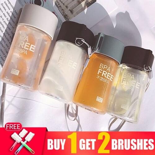 Eco Friendly Kids Children Plastic Water Bottles Bpa Free150ml Transparent Leakproof Drink Drinking Bottle Cute Gourd Drinkware