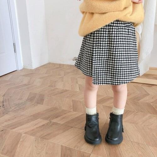 Baby Girl Plaid Skirts Toddler Girl Winter Clothes 2019 Fashion New Korean Baby Girl Cute A-line Skirt Kids Girl Tutu Skirt 2-6Y