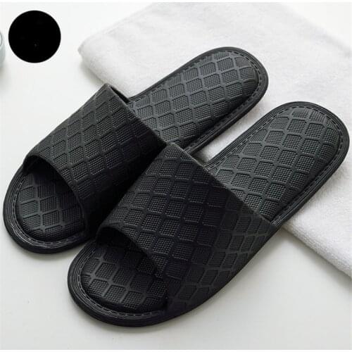 Mens Slippers EVA Men Shoes Women Couple Flip Flops Soft Black Yellow Stripes Casual Summer Slipper Male Home Slippers
