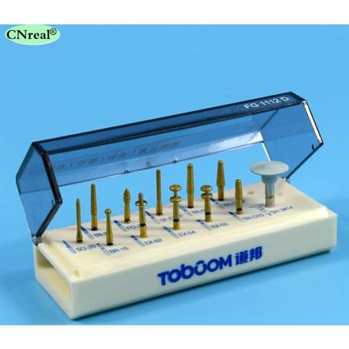 1 Set Dental Porcelain Veneer System Kit for Anterior & Posterior Ceramic Zirconia Crown Dentist Lab Burs FG1112D