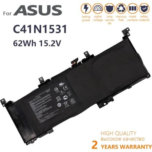 Genuine C41N1531 Battery For Asus ROG Strix GL502VSK GL502VS GL502VY GL502VT GL502VT-1B GL502VS-1A RDG original batteria