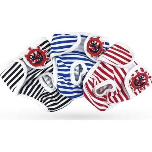 Pet Clothes Physiological Pants Striped Menstrual Dog Panties Dog Clothes