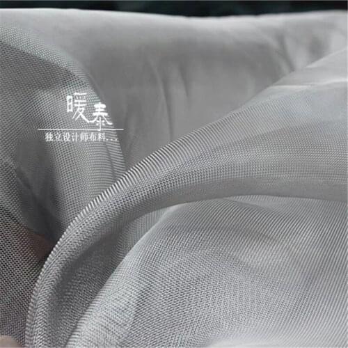 Original Nylon Mesh Fabric Imitation Metallic Stiff Gauze DIY Modlelling Design Decor Stage Clothes Dress Design Fabric