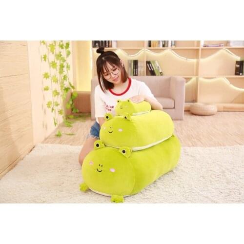 30/60/90cm plush Colorful Pillow Fat Cat Pig Frog Cute soft good quality practical Soothing doll christmas gift for friend