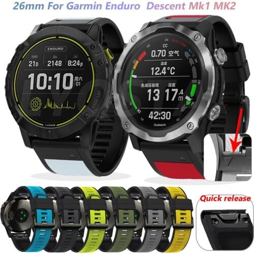 22 26mm Sport Silicone Smart Watch Strap For Garmin Fenix 6X 6Pro 5X 5 Plus 3 HR 935 Enduro MK2 EasyFit Quick Release Wristband