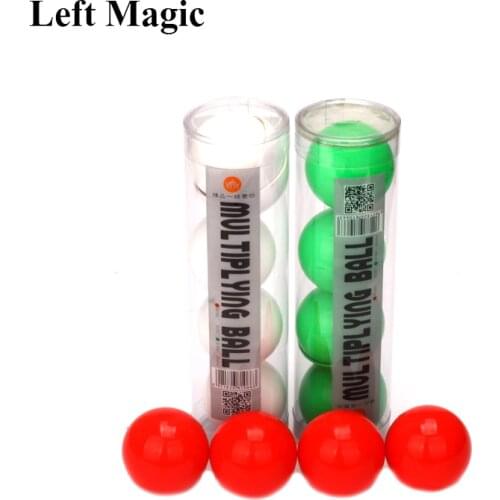 Deluxe Multiplying Balls (White/Red/green Avaliable,43mm) One To Four Balls Soft Magic Tricks Stage Props Comedy Gimmick Illusi