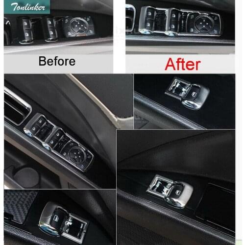 Tonlinker 4 PCS DIY Car styling NEW ABS Chrome The Door Handle Decorative Cover Case Stickers For Ford MENDEO 2013 Accessories