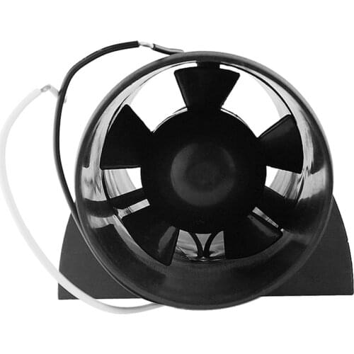 3INCH Boats In Line Bilge Blower Fan 12V Marine Cabin Engine Ventilation - Black