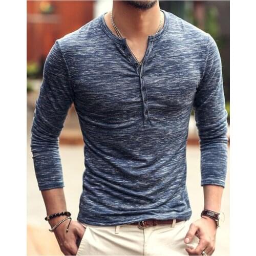Spring long-sleeve T-shirt Famous Brand Top Designer Mens Casual Long Sleeve T-shirt,V-neck casual t shirt men
