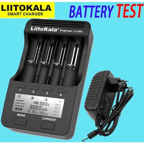 Liitokala lii-500 Lii-400 Lii-300 LiiPD4 Lii-S1 LCD Battery Charger Charging 18650 26650 18500 3.7V lithium battery NiMH