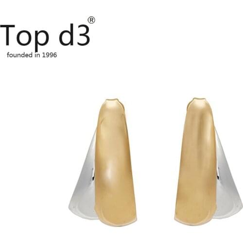 Top d3 Viennois Fashion statement earrings 2020 large geometric round earrings for women hanging earrings modern female earrings