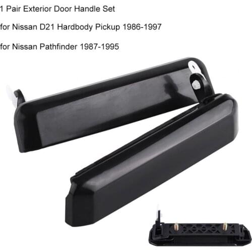 1 Pair Car Outside Exterior Door Handle Front Left + Right Set for Nissan D21 Hardbody Pickup Pathfind Car Styling