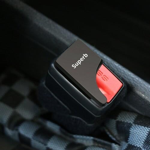 1PCS Hidden Car safety seat belt buckle clip For Skoda Superb octavia fabia rapid yeti Accessories