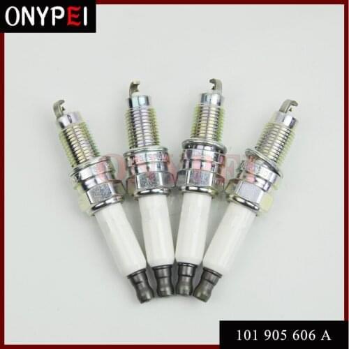 4-6pcs 101905606A IZKR7B Iridium Spark Plug For A3 TT Eos Touareg 3.2L Porsche Cayenne Golf Phaeton 0242135510