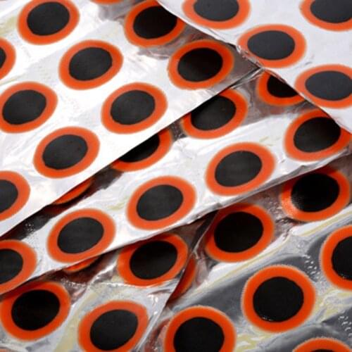 48Pcs/Sheet Bike Bicycle Tire Puncture Repair Adhesive Patch Kit Bike Tyre Rubber Glue Repair Tool stickers Prevent air leakage