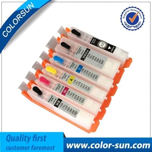6pcs for Canon PGI-150 CLI-151 PGI150 Refillable Ink Cartridge For Canon PIXMA MG6310 Printer Cartridges with ARC Chips