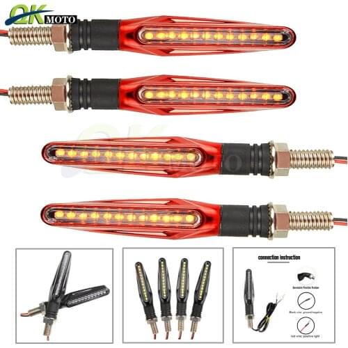 Motorcycle Accessories LED plastic 38V Turn Signal Light Direction Indicators Amber light For Suzuki DL650 SV650 SV650S GSX650F